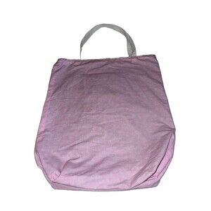 Pink Handmade Large Handbag Reversible 100% Cotton Pockets Tote